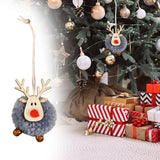 Maxbell Christmas Reindeer Figures Decoration Elk Deer Doll for New Year Garden gray