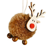 Maxbell Christmas Reindeer Figures Decoration Elk Deer Doll for New Year Garden brown
