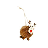 Maxbell Christmas Reindeer Figures Decoration Elk Deer Doll for New Year Garden brown