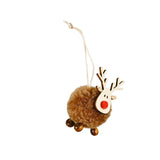 Maxbell Christmas Reindeer Figures Decoration Elk Deer Doll for New Year Garden brown