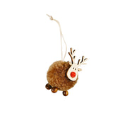 Maxbell Christmas Reindeer Figures Decoration Elk Deer Doll for New Year Garden brown