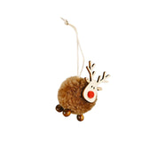 Maxbell Christmas Reindeer Figures Decoration Elk Deer Doll for New Year Garden brown