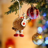 Maxbell Christmas Reindeer Figures Decoration Elk Deer Doll for New Year Garden brown