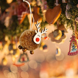 Maxbell Christmas Reindeer Figures Decoration Elk Deer Doll for New Year Garden brown