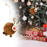 Maxbell Christmas Reindeer Figures Decoration Elk Deer Doll for New Year Garden brown