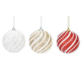 Maxbell Hanging Christmas Tree Pendant Balls Ornament Decor Wedding Accessories White