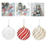 Maxbell Hanging Christmas Tree Pendant Balls Ornament Decor Wedding Accessories White
