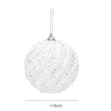 Maxbell Hanging Christmas Tree Pendant Balls Ornament Decor Wedding Accessories White