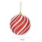 Maxbell Hanging Christmas Tree Pendant Balls Ornament Decor Wedding Accessories Red