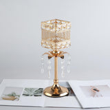 Maxbell Crystal Candle Holder Candle Stand for Birthday Party Living Room 31cm H