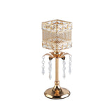 Maxbell Crystal Candle Holder Candle Stand for Birthday Party Living Room 31cm H