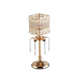 Maxbell Crystal Candle Holder Candle Stand for Birthday Party Living Room 31cm H