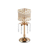 Maxbell Crystal Candle Holder Candle Stand for Birthday Party Living Room 31cm H