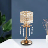Maxbell Crystal Candle Holder Candle Stand for Birthday Party Living Room 31cm H