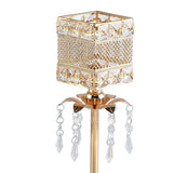 Maxbell Crystal Candle Holder Candle Stand for Birthday Party Living Room 36cm H