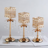 Maxbell Crystal Candle Holder Candle Stand for Birthday Party Living Room 36cm H