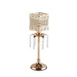 Maxbell Crystal Candle Holder Candle Stand for Birthday Party Living Room 36cm H
