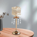 Maxbell Crystal Candle Holder Candle Stand for Birthday Party Living Room 36cm H