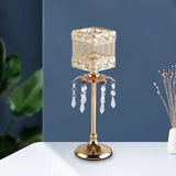 Maxbell Crystal Candle Holder Candle Stand for Birthday Party Living Room 36cm H
