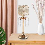 Maxbell Crystal Candle Holder Candle Stand for Birthday Party Living Room 36cm H