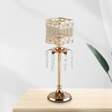 Maxbell Crystal Candle Holder Candle Stand for Birthday Party Living Room 36cm H