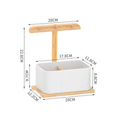 Maxbell Entrance Storage Box Decorative Home Decor Desktop Household Nordic Style White