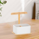 Maxbell Entrance Storage Box Decorative Home Decor Desktop Household Nordic Style White