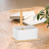 Maxbell Entrance Storage Box Decorative Home Decor Desktop Household Nordic Style White