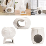 Maxbell Maxbell Ceramic Essential Oil Burner Diffuser Decorative Oil Warmer for SPA StyleA