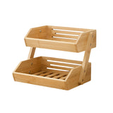Maxbell Fruit Storage Basket Bread Cake Perfumes Dining Room Wooden Bowl Organizer