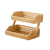 Maxbell Fruit Storage Basket Bread Cake Perfumes Dining Room Wooden Bowl Organizer