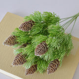Maxbell Maxbell Simulation pinasters tree cones Flower Faux Grass Fake Crafts for Indoor Xmas Garden