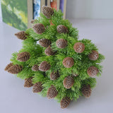 Maxbell Maxbell Simulation pinasters tree cones Flower Faux Grass Fake Crafts for Indoor Xmas Garden