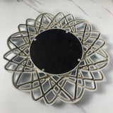 Maxbell Nordic Wall Hanging Mirror Round Mirror for Living Room Bedroom Decoration Argent