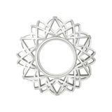 Maxbell Nordic Wall Hanging Mirror Round Mirror for Living Room Bedroom Decoration Argent
