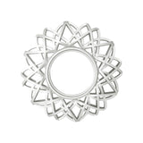 Maxbell Nordic Wall Hanging Mirror Round Mirror for Living Room Bedroom Decoration Argent