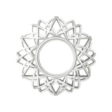 Maxbell Nordic Wall Hanging Mirror Round Mirror for Living Room Bedroom Decoration Argent