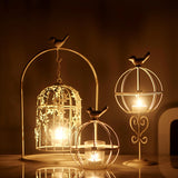 Maxbell Maxbell Modern Iron Candle Holder Table Centerpiece Candlestick Holder Decor 14.5cmx30.8cm