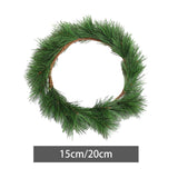 Maxbell Artificial Christmas Wreath Greenery Rustic pines pin for Desktop Decor Small