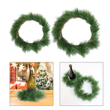 Maxbell Artificial Christmas Wreath Greenery Rustic pines pin for Desktop Decor Small
