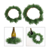 Maxbell Artificial Christmas Wreath Greenery Rustic pines pin for Desktop Decor Small