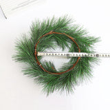 Maxbell Artificial Christmas Wreath Greenery Rustic pines pin for Desktop Decor Small
