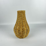 Maxbell Rattan Flower Vase, Wicker Vases Branch Flower Pot rustic Decoration 17cm x 26cm x 7.5cm