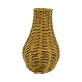 Maxbell Rattan Flower Vase, Wicker Vases Branch Flower Pot rustic Decoration 17cm x 26cm x 7.5cm