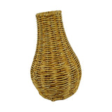 Maxbell Rattan Flower Vase, Wicker Vases Branch Flower Pot rustic Decoration 17cm x 26cm x 7.5cm