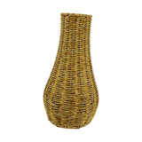 Maxbell Rattan Flower Vase, Wicker Vases Branch Flower Pot rustic Decoration 19cm x 35cm x 9.5cm