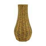 Maxbell Rattan Flower Vase, Wicker Vases Branch Flower Pot rustic Decoration 19cm x 35cm x 9.5cm