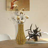 Maxbell Rattan Flower Vase, Wicker Vases Branch Flower Pot rustic Decoration 19cm x 35cm x 9.5cm