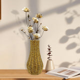 Maxbell Rattan Flower Vase, Wicker Vases Branch Flower Pot rustic Decoration 19cm x 35cm x 9.5cm