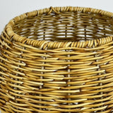 Maxbell Rattan Round Serving Basket for Breakfast, Drinks, Snack, fruit Table Imitation rattan